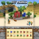 Магнітний конструктор Червоний будинок у саду за мотивами Minecraft 108 деталей - Зображення 3