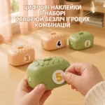 Цифрові наклейки в наборі для ігрових блоків інтерактивної гри змійка на радіокеруванні для створення нових ігрових комбінацій